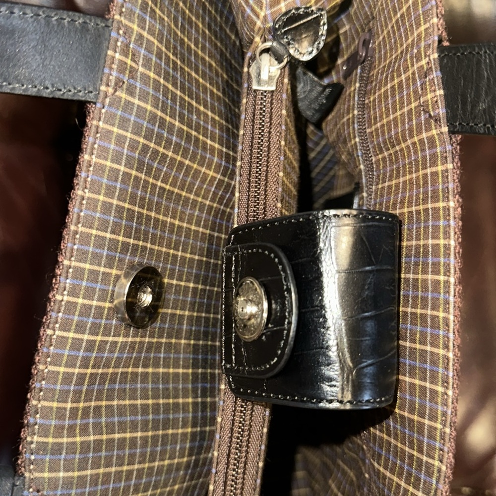 Brighton Wool & Croc Leather Bag - Picture 12 of 16